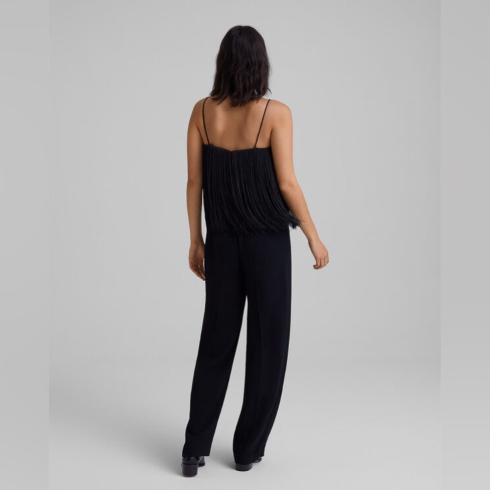 Club Monaco NWT Dressy Fringe Jumpsuit Size 00 XS - Picture 3 of 8